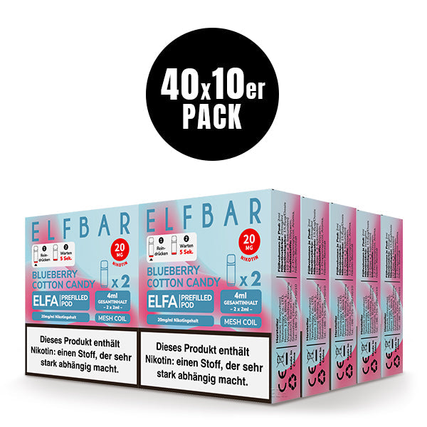 Elfbar Pods ELFA Blueberry Cotton Candy Elfbar