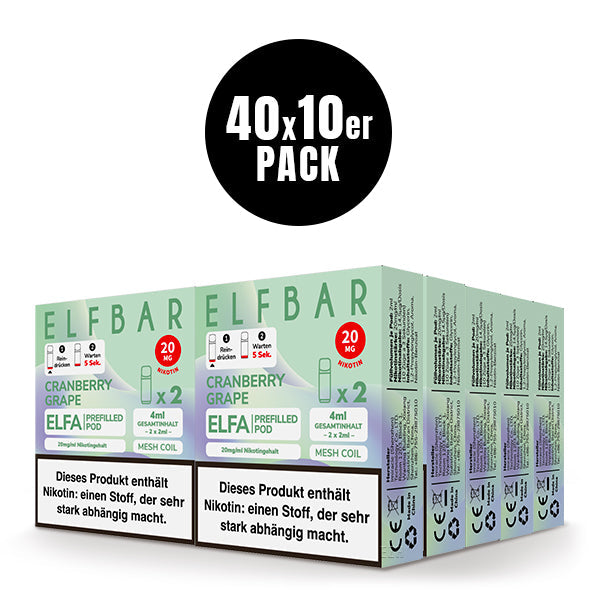 Elfbar Pods ELFA Cranberry Grape Elfbar