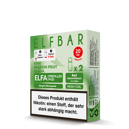 Elfbar Pods ELFA Kiwi Passion Fruit Guava