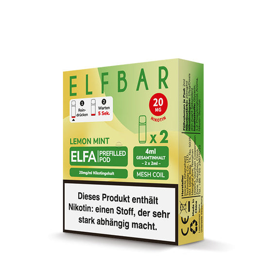 Elfbar Pods ELFA Lemon Mint Elfbar