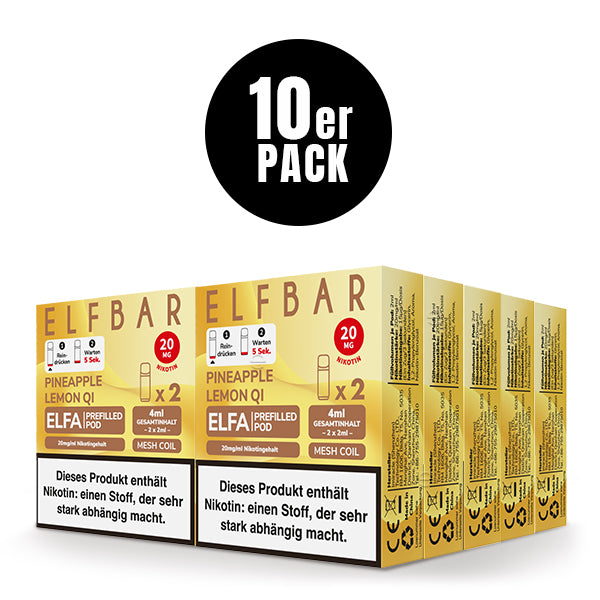 Elfbar Pods ELFA Pineapple Lemon Qi Elfbar