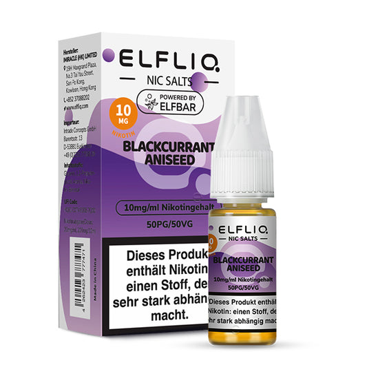 Elfbar ELFLIQ Blackcurrant Aniseed 10ml Liquid