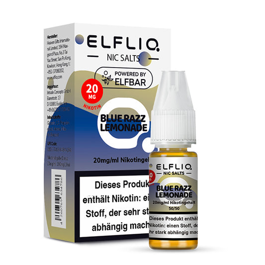 Elfbar ELFLIQ Blue Razz Lemonade 10ml Liquid