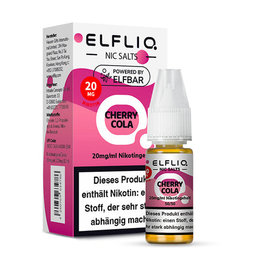 Elfbar ELFLIQ Cherry Cola 10ml Liquid Elfbar