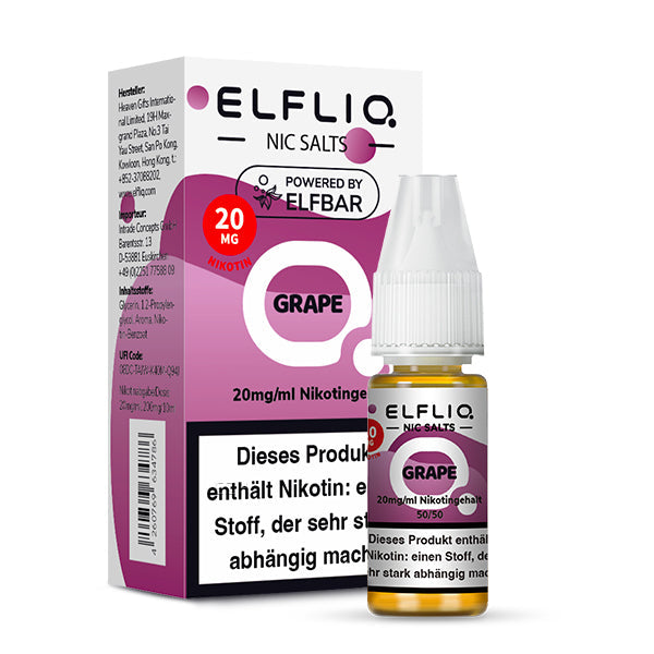 Elfbar ELFLIQ Grape 10ml Liquid Elfbar