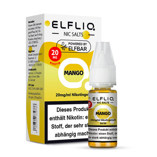 Elfbar ELFLIQ Mango Liquid 10ml Elfbar