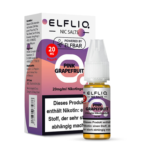 Elfbar ELFLIQ Pink Grapefruit 10ml Liquid Elfbar