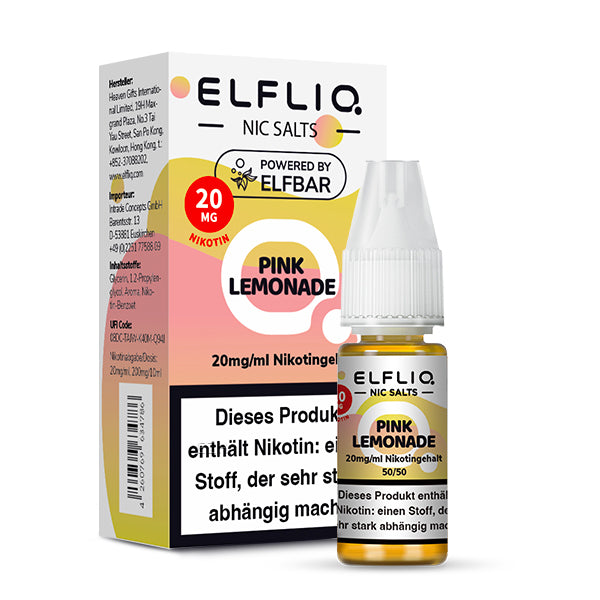 Elfbar ELFLIQ Pink Lemonade Liquid 10ml Elfbar