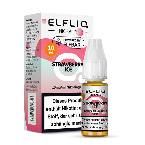 Elfbar ELFLIQ Strawberry Ice 10ml Liquid