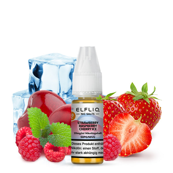 Elfbar ELFLIQ Strawberry Raspberry Cherry Ice Liquid