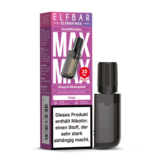 ELFBAR MAX 6000 Pod Grape 10ml Elf-bar.de