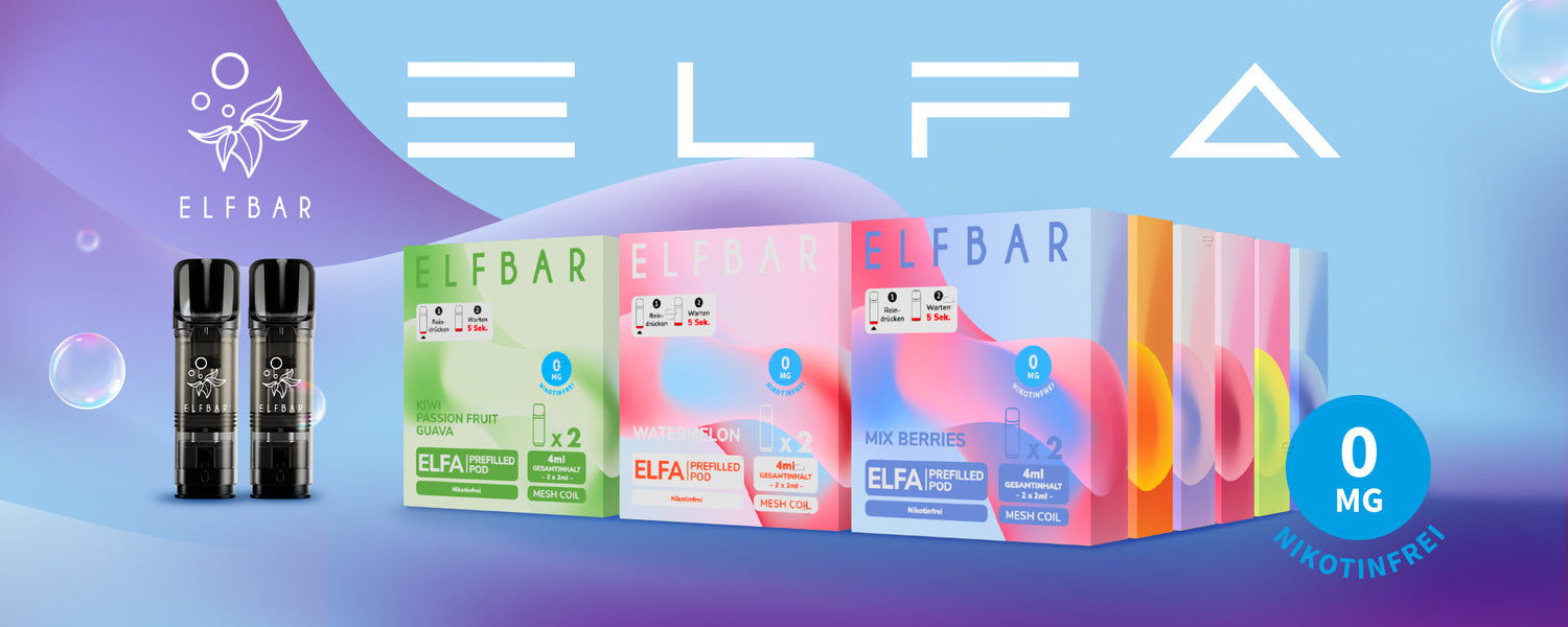 Elfbar Pods Elfa ohne Nikotin