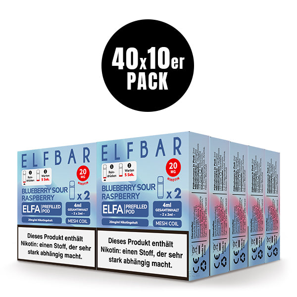 Elfbar Pods ELFA Blueberry Sour Raspberry Elfbar