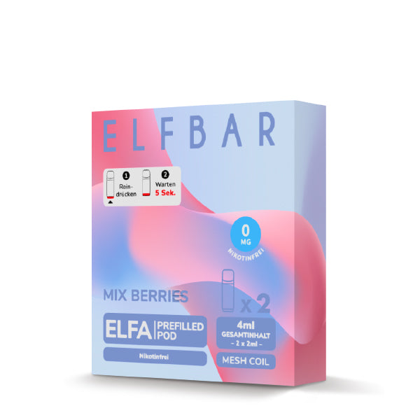 Elfbar Pods ohne Nikotin Mix Berries