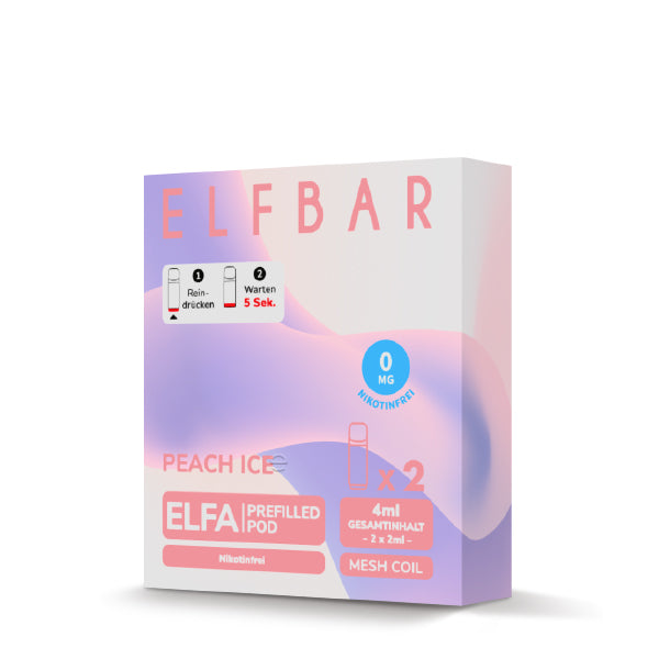 Elfbar Pods ELFA Peach Ice ohne Nikotin