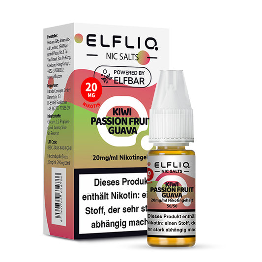 Elfbar ELFLIQ Kiwi Passion Fruit Guava Liquid