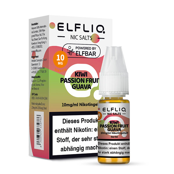 Elfbar ELFLIQ Kiwi Passion Fruit Guava Liquid