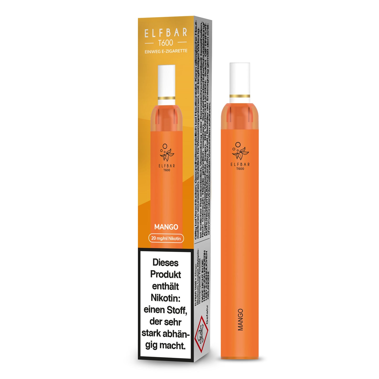 Elfbar T600 Mango Vape mit Filter