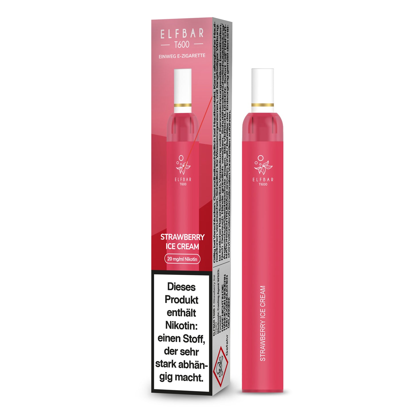 Elfbar T600 Strawberry Ice Cream Vape